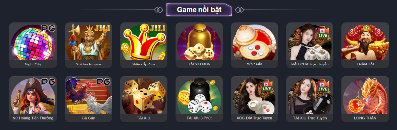 Game giải trí đa dạng